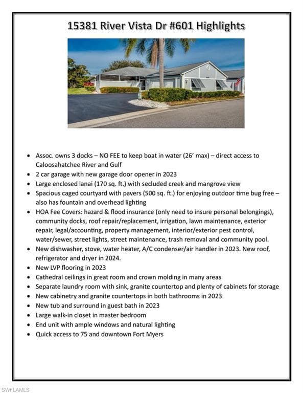 15381 River Vista DR # 601, NORTH FORT MYERS FL 33917-49