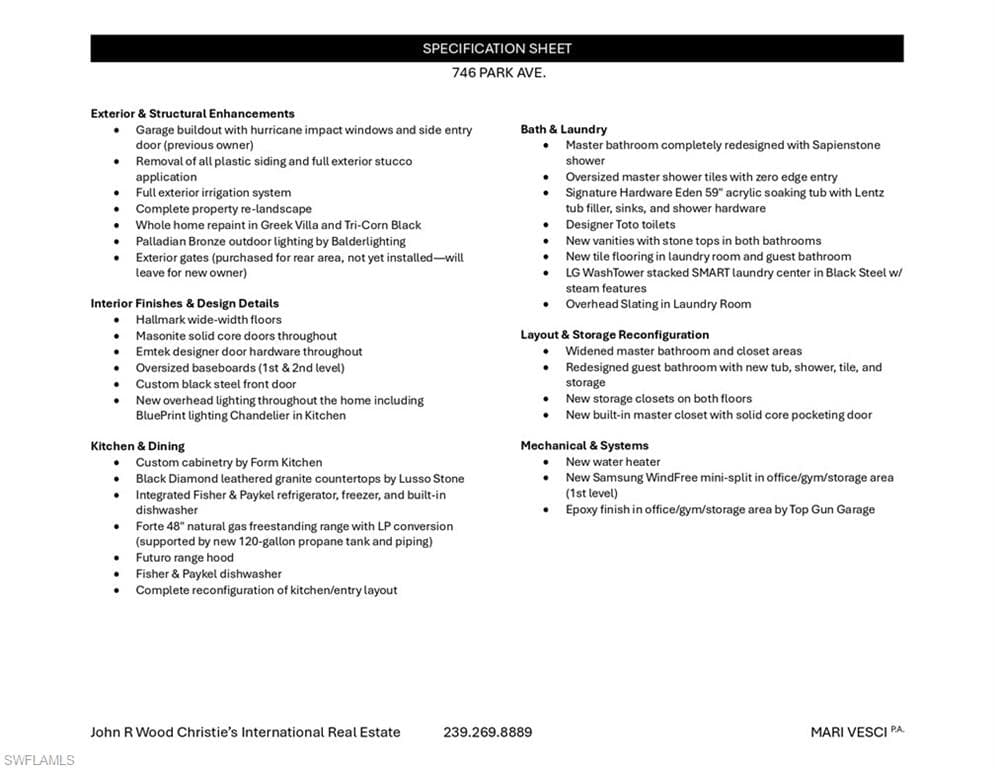 746 Park AVE, NAPLES FL 34110-28