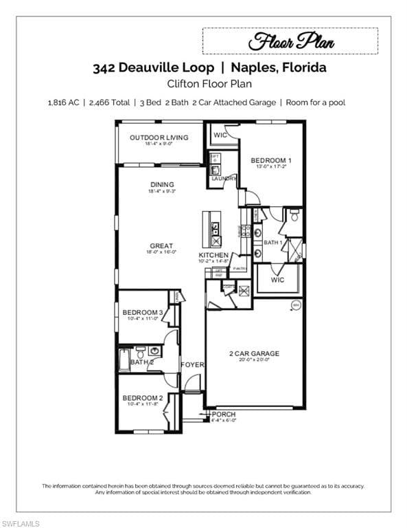 342 Deauville LOOP, NAPLES FL 34114-22