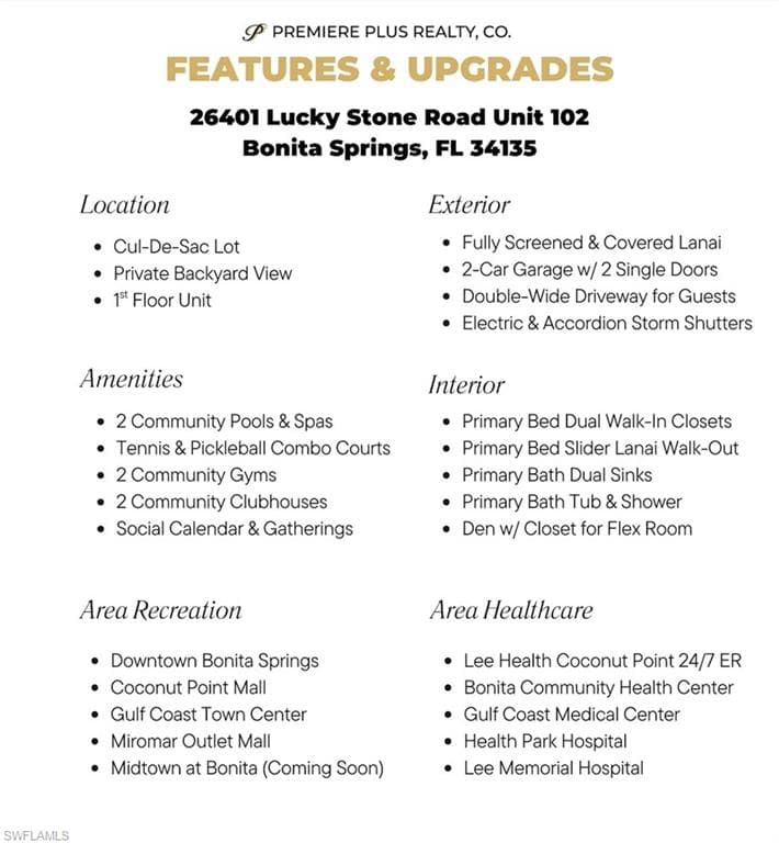 26401 Lucky Stone RD # 102, BONITA SPRINGS FL 34135-1