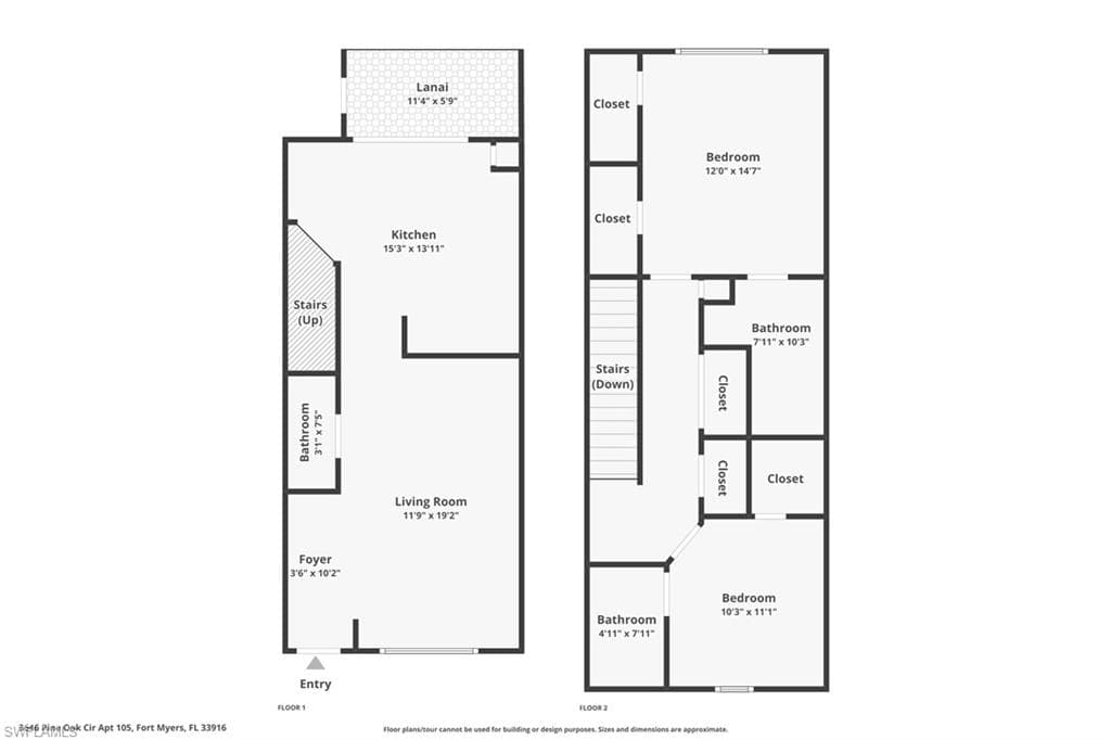 3646 Pine Oak CIR # 105, FORT MYERS FL 33916-17