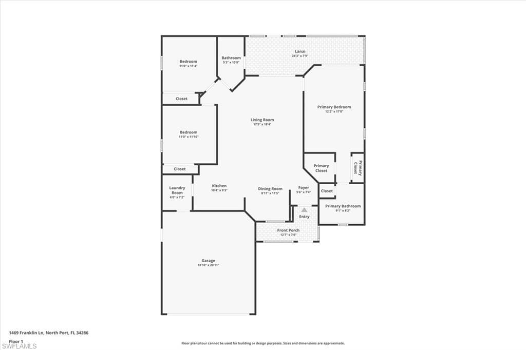 1469 Franklin LN, NORTH PORT FL 34286-4