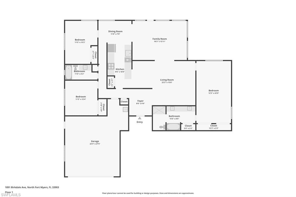 1891 Birkdale Ave, North Fort Myers, FL 33903-19